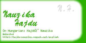 nauzika hajdu business card